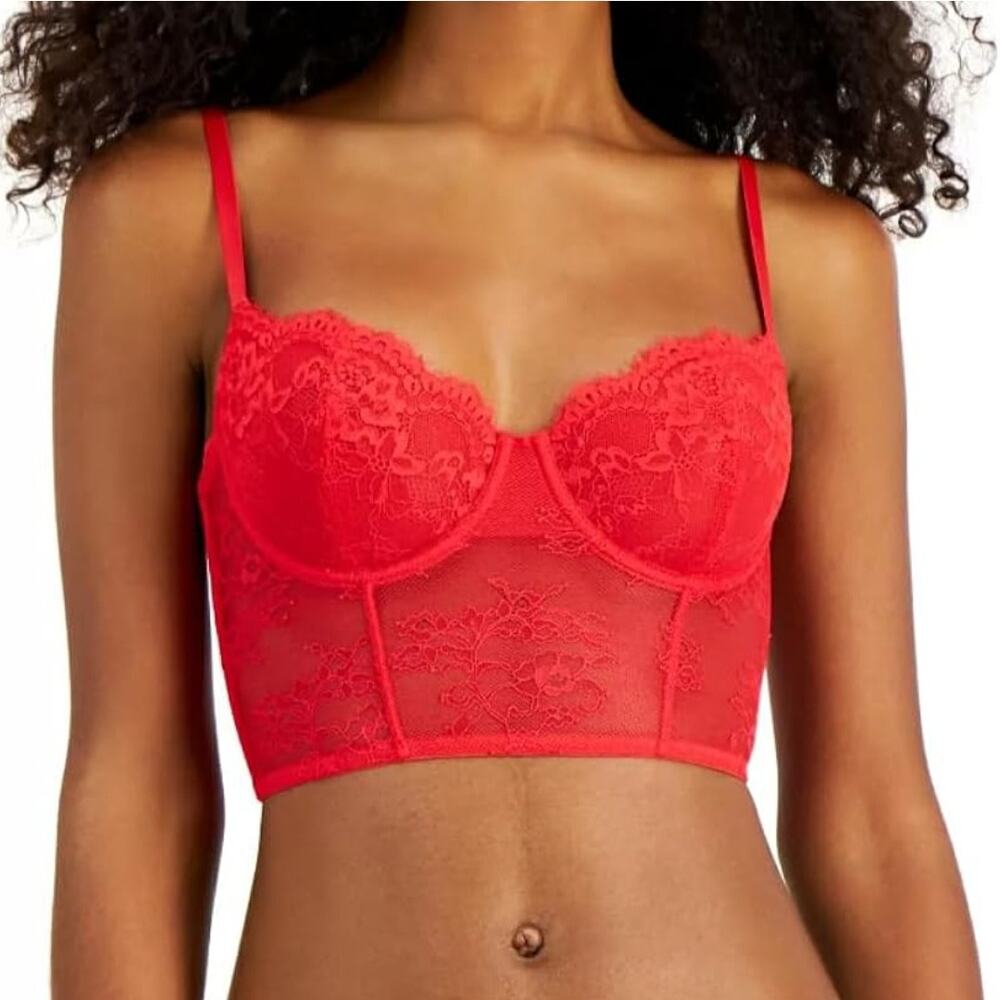NWT INC International Concepts Women's Lace Bustier Lingerie Lace Size M